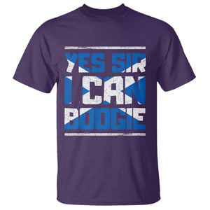 Funny Scottish Anthem Fan Saltire Flag T Shirt Yes Sir I Can Boogie Sports Style Scotland Football Supporters