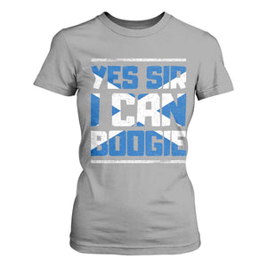 Funny Scottish Anthem Fan Saltire Flag T Shirt For Women Yes Sir I Can Boogie Sports Style Scotland Football Supporters