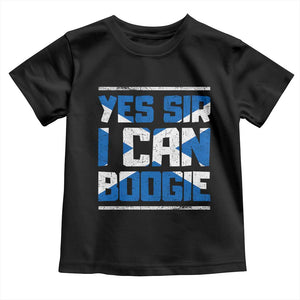 Funny Scottish Anthem Fan Saltire Flag Toddler T Shirt Yes Sir I Can Boogie Sports Style Scotland Football Supporters