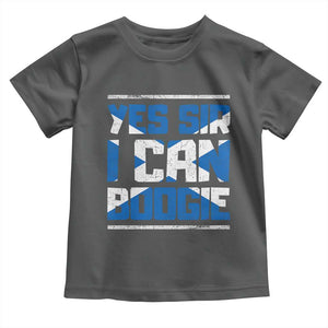 Funny Scottish Anthem Fan Saltire Flag Toddler T Shirt Yes Sir I Can Boogie Sports Style Scotland Football Supporters
