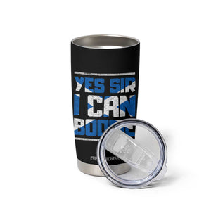 Funny Scottish Anthem Fan Saltire Flag Tumbler Cup Yes Sir I Can Boogie Sports Style Scotland Football Supporters