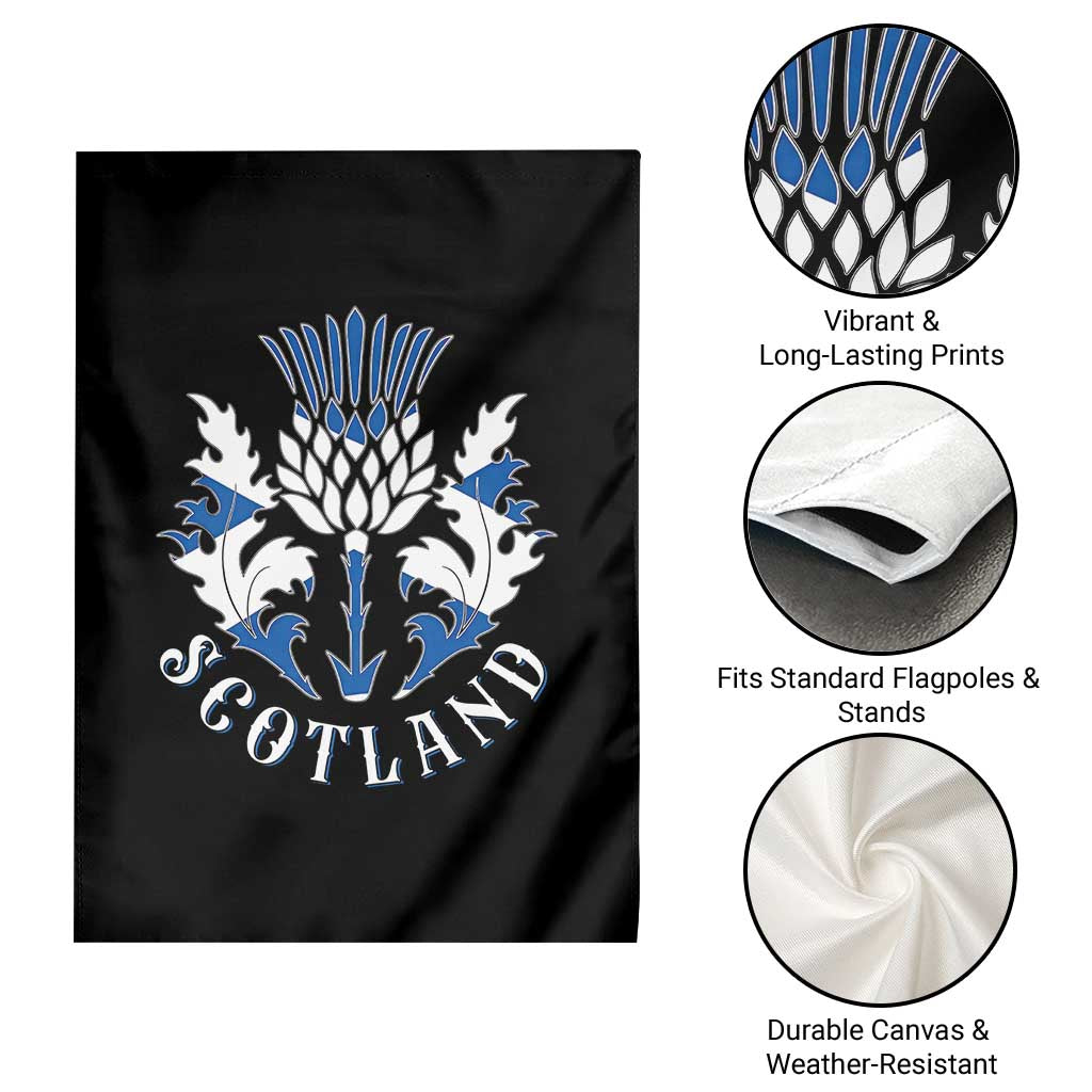 Scotland Thistle Floral Emblem Garden Flag Stylized Gothic Heraldry Scottish Heritage Pride