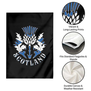 Scotland Thistle Floral Emblem Garden Flag Stylized Gothic Heraldry Scottish Heritage Pride