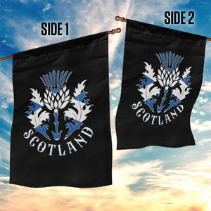 Scotland Thistle Floral Emblem Garden Flag Stylized Gothic Heraldry Scottish Heritage Pride