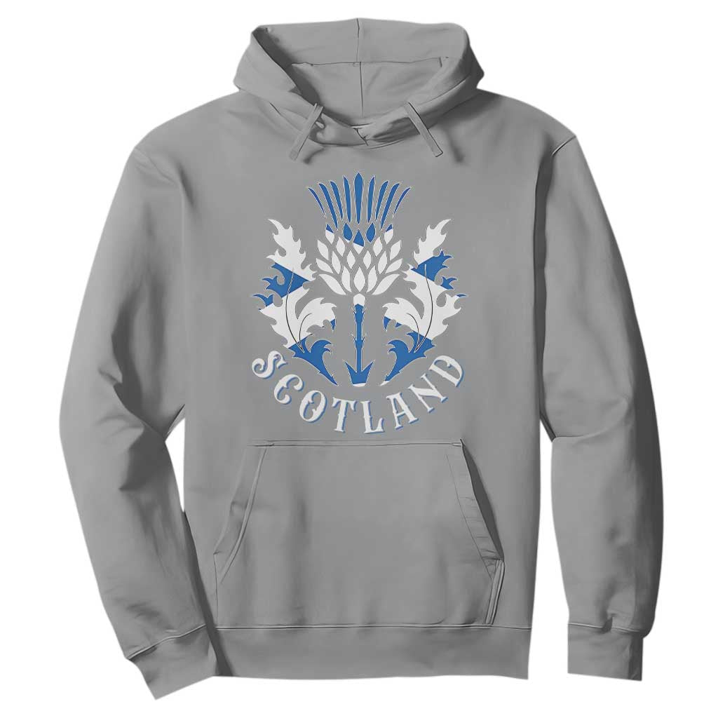 Scotland Thistle Floral Emblem Hoodie Stylized Gothic Heraldry Scottish Heritage Pride