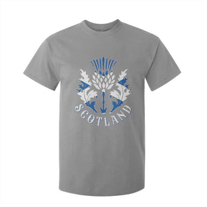 Scotland Thistle Floral Emblem T Shirt For Kid Stylized Gothic Heraldry Scottish Heritage Pride