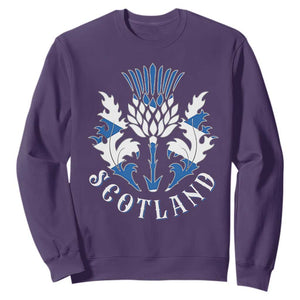 Scotland Thistle Floral Emblem Sweatshirt Stylized Gothic Heraldry Scottish Heritage Pride