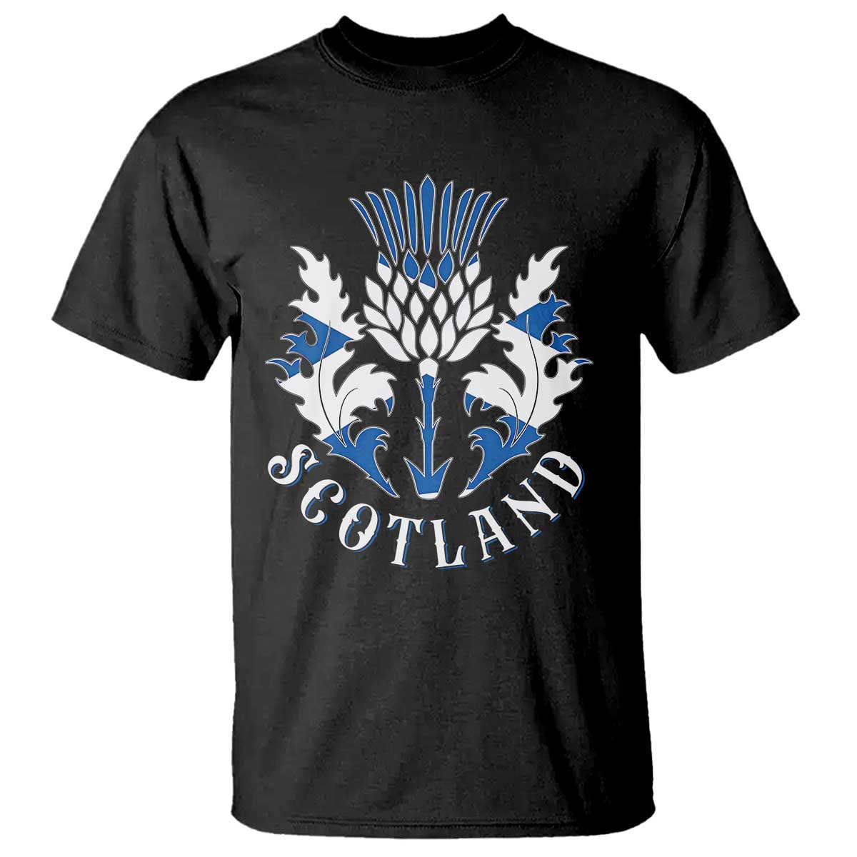 Scotland Thistle Floral Emblem T Shirt Stylized Gothic Heraldry Scottish Heritage Pride