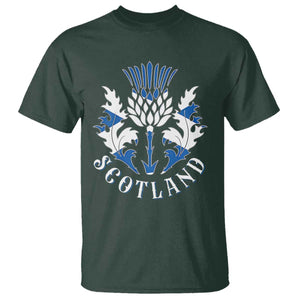 Scotland Thistle Floral Emblem T Shirt Stylized Gothic Heraldry Scottish Heritage Pride