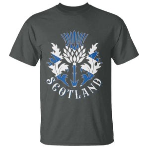 Scotland Thistle Floral Emblem T Shirt Stylized Gothic Heraldry Scottish Heritage Pride