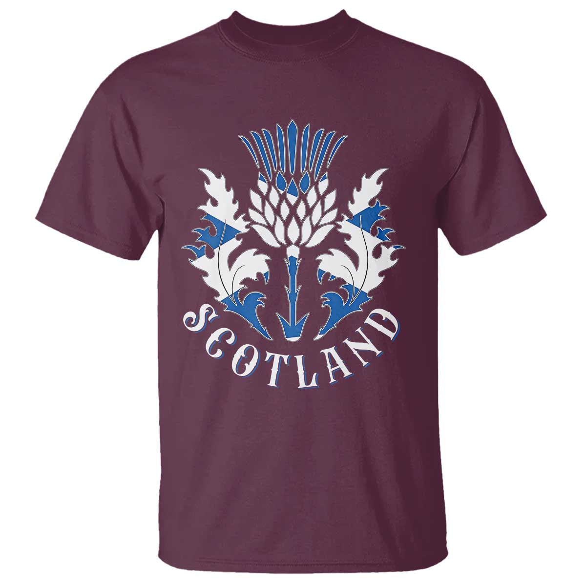 Scotland Thistle Floral Emblem T Shirt Stylized Gothic Heraldry Scottish Heritage Pride