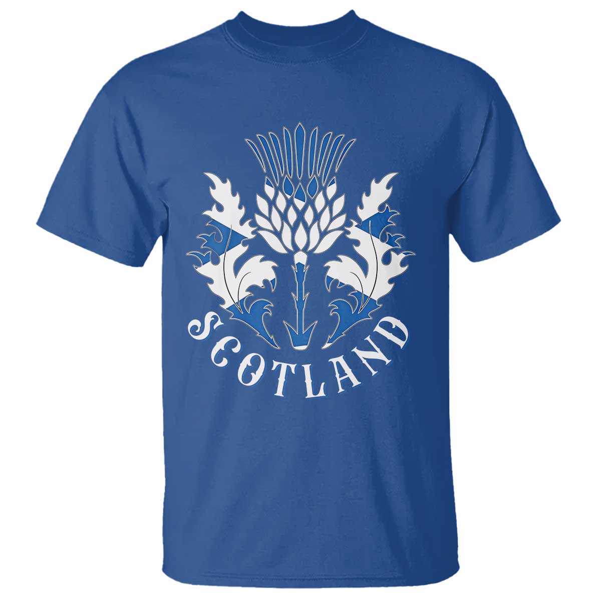Scotland Thistle Floral Emblem T Shirt Stylized Gothic Heraldry Scottish Heritage Pride