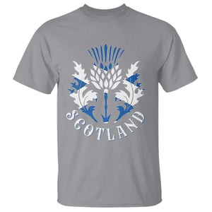 Scotland Thistle Floral Emblem T Shirt Stylized Gothic Heraldry Scottish Heritage Pride
