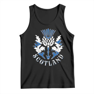 Scotland Thistle Floral Emblem Tank Top Stylized Gothic Heraldry Scottish Heritage Pride