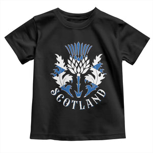 Scotland Thistle Floral Emblem Toddler T Shirt Stylized Gothic Heraldry Scottish Heritage Pride