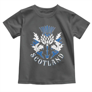 Scotland Thistle Floral Emblem Toddler T Shirt Stylized Gothic Heraldry Scottish Heritage Pride