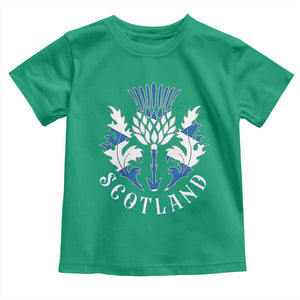 Scotland Thistle Floral Emblem Toddler T Shirt Stylized Gothic Heraldry Scottish Heritage Pride