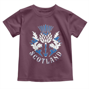 Scotland Thistle Floral Emblem Toddler T Shirt Stylized Gothic Heraldry Scottish Heritage Pride