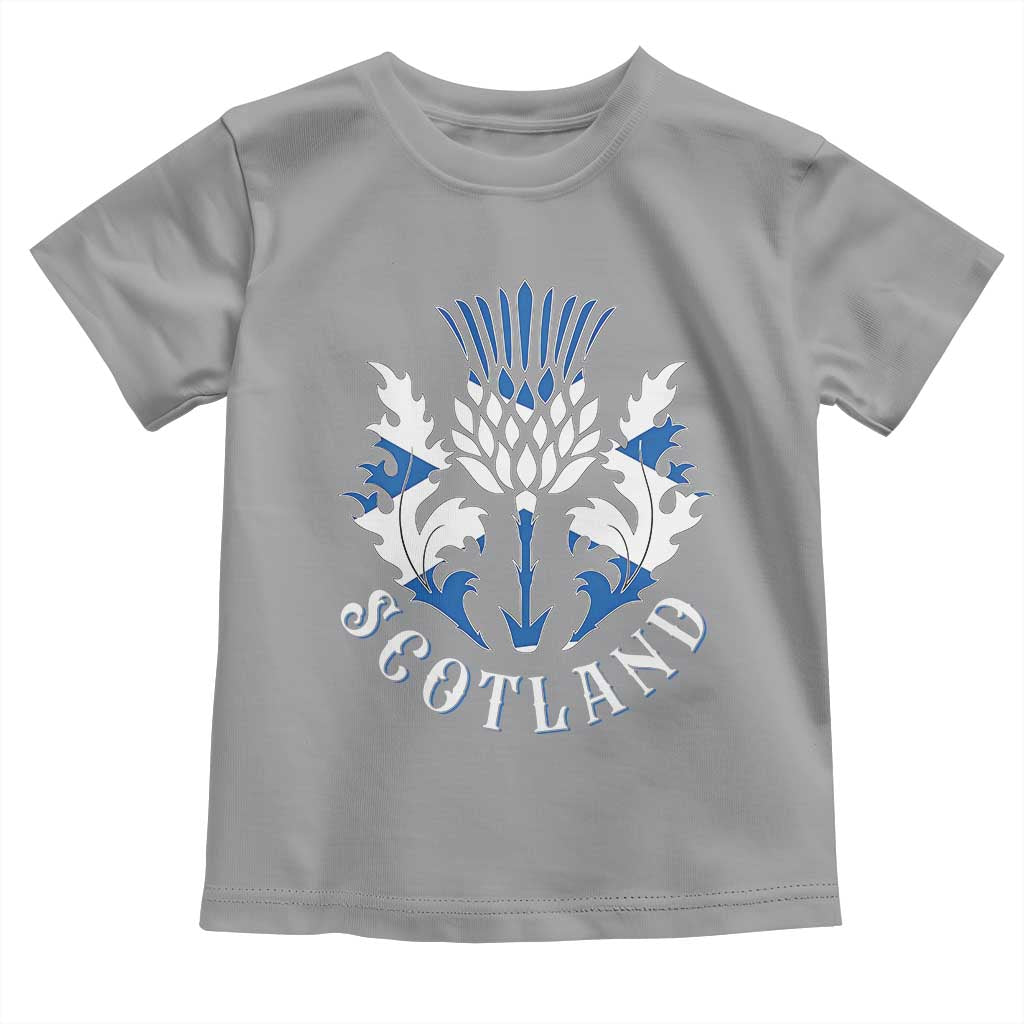 Scotland Thistle Floral Emblem Toddler T Shirt Stylized Gothic Heraldry Scottish Heritage Pride