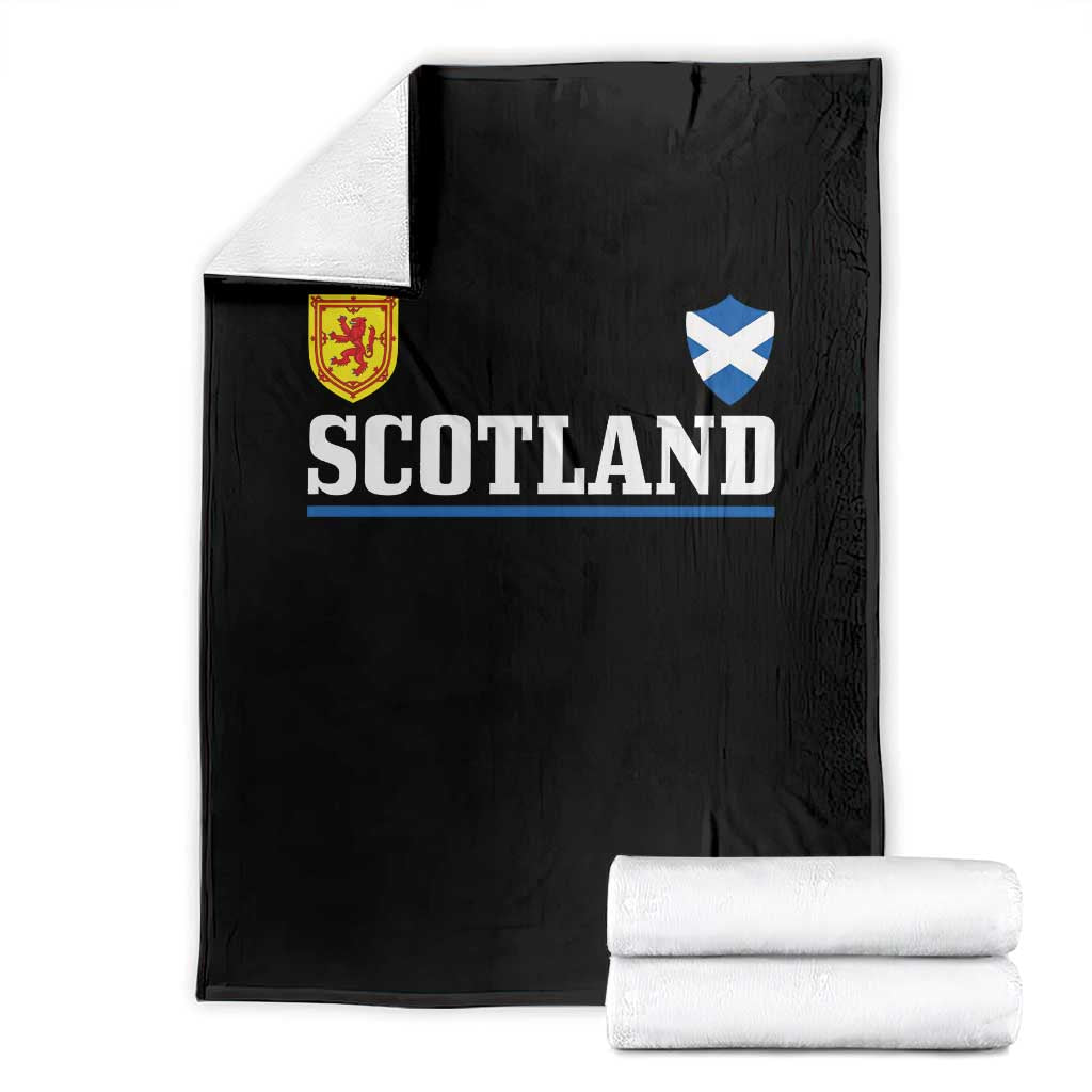 Scotland Dual Crest Lion Rampant Shield Saltire Flag Throw Blanket Football Fans Match Day