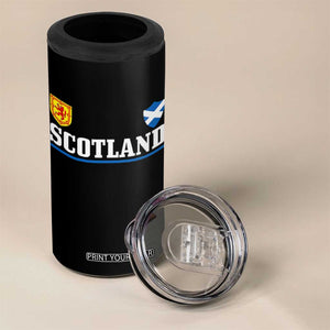 Scotland Dual Crest Lion Rampant Shield Saltire Flag 4 in 1 Can Cooler Tumbler Football Fans Match Day