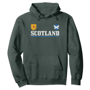 Scotland Dual Crest Lion Rampant Shield Saltire Flag Hoodie Football Fans Match Day