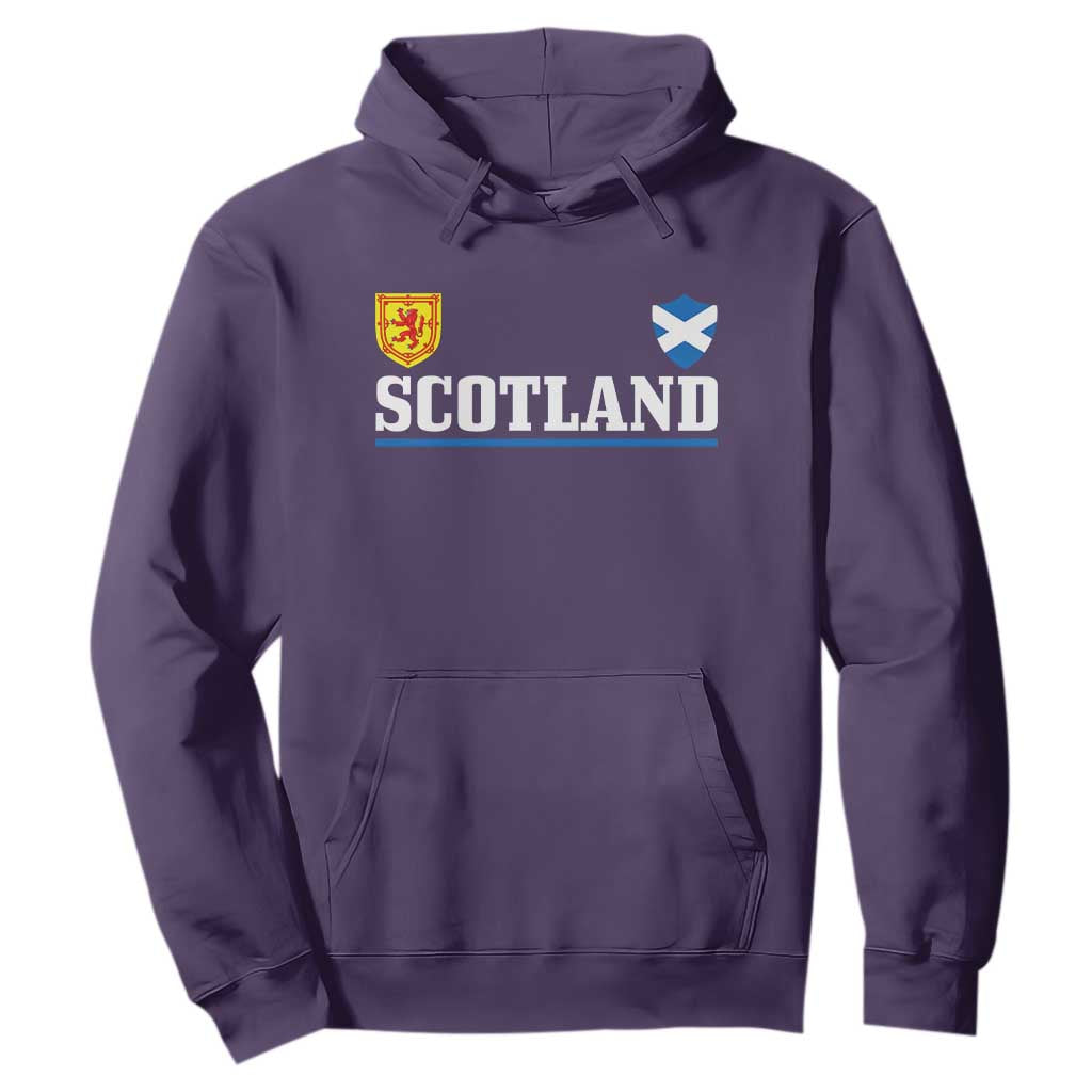 Scotland Dual Crest Lion Rampant Shield Saltire Flag Hoodie Football Fans Match Day