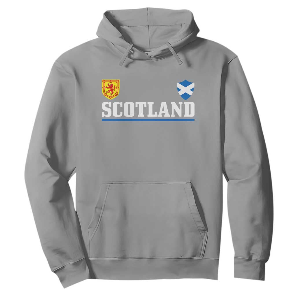 Scotland Dual Crest Lion Rampant Shield Saltire Flag Hoodie Football Fans Match Day