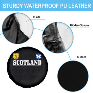 Scotland Dual Crest Lion Rampant Shield Saltire Flag Spare Tire Cover Football Fans Match Day