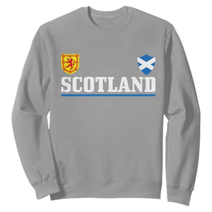 Scotland Dual Crest Lion Rampant Shield Saltire Flag Sweatshirt Football Fans Match Day