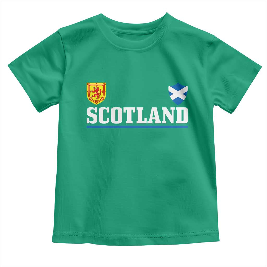 Scotland Dual Crest Lion Rampant Shield Saltire Flag Toddler T Shirt Football Fans Match Day