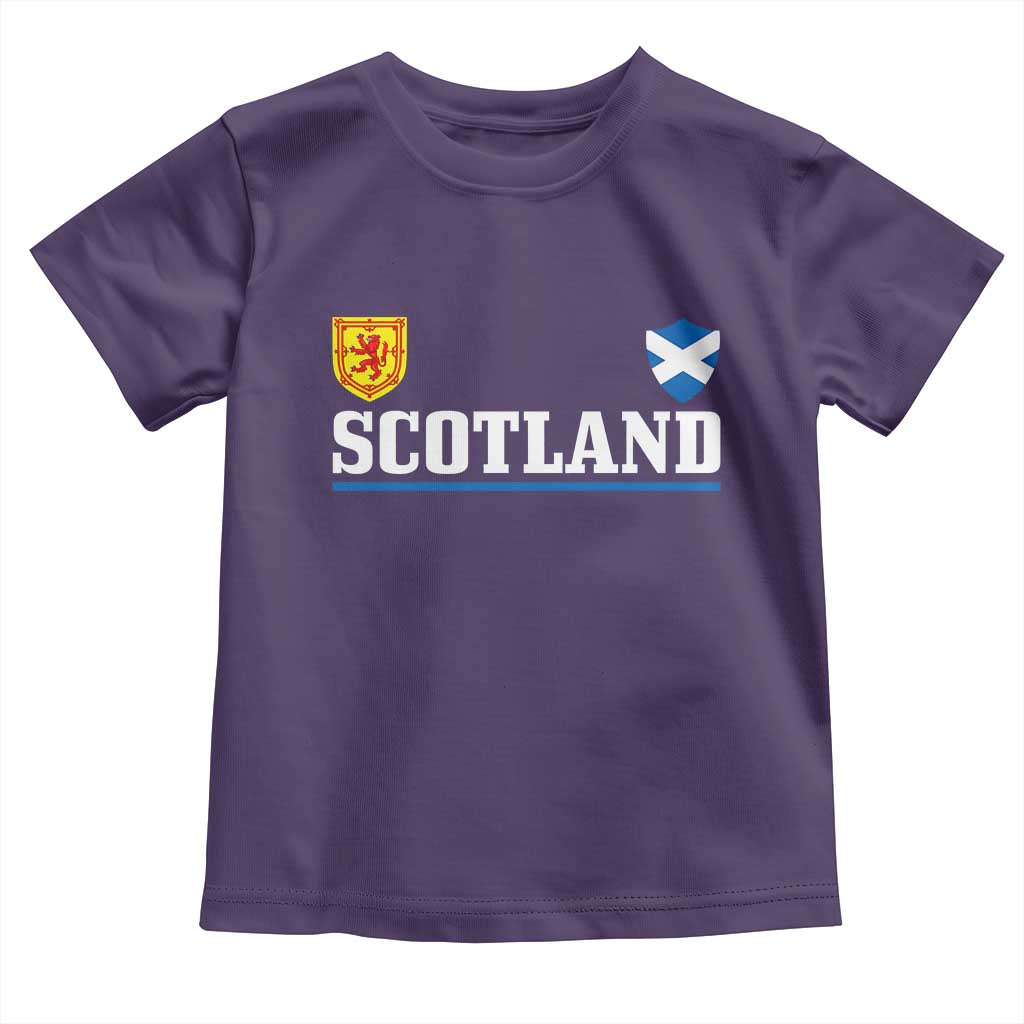 Scotland Dual Crest Lion Rampant Shield Saltire Flag Toddler T Shirt Football Fans Match Day