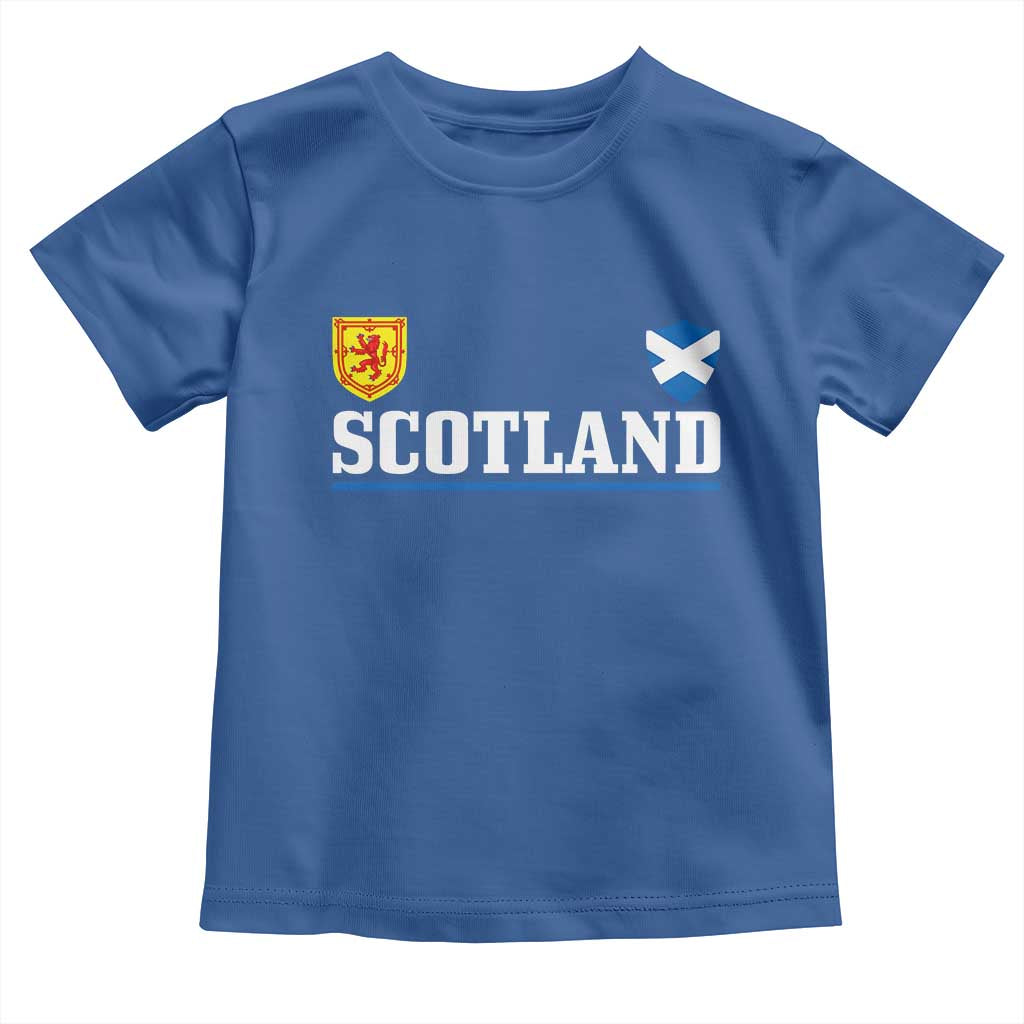 Scotland Dual Crest Lion Rampant Shield Saltire Flag Toddler T Shirt Football Fans Match Day