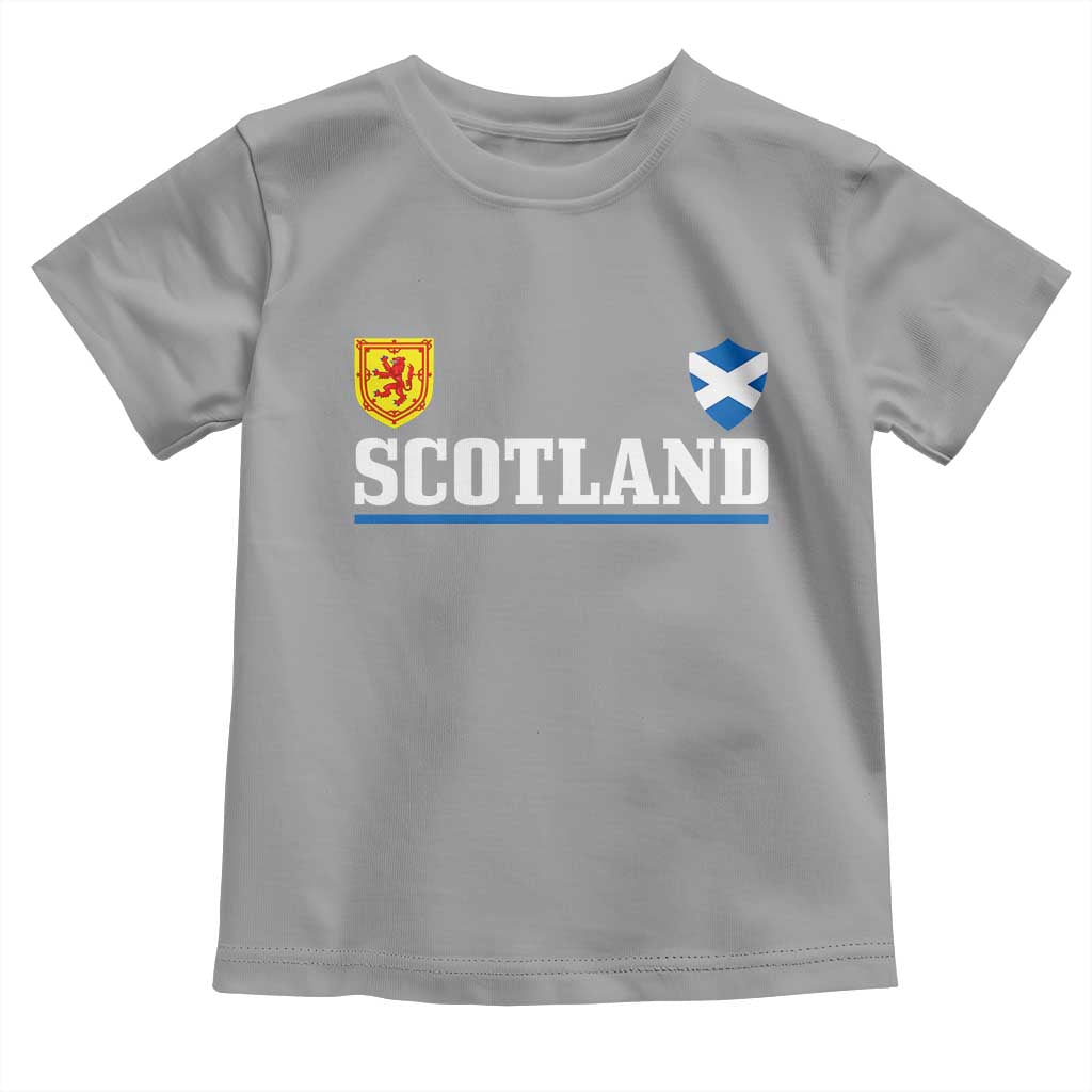 Scotland Dual Crest Lion Rampant Shield Saltire Flag Toddler T Shirt Football Fans Match Day