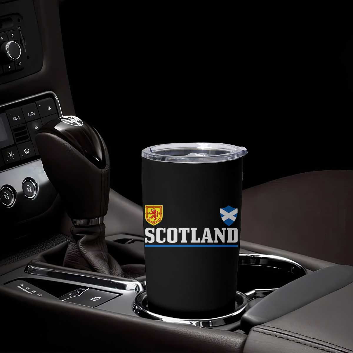Scotland Dual Crest Lion Rampant Shield Saltire Flag Tumbler Cup Football Fans Match Day