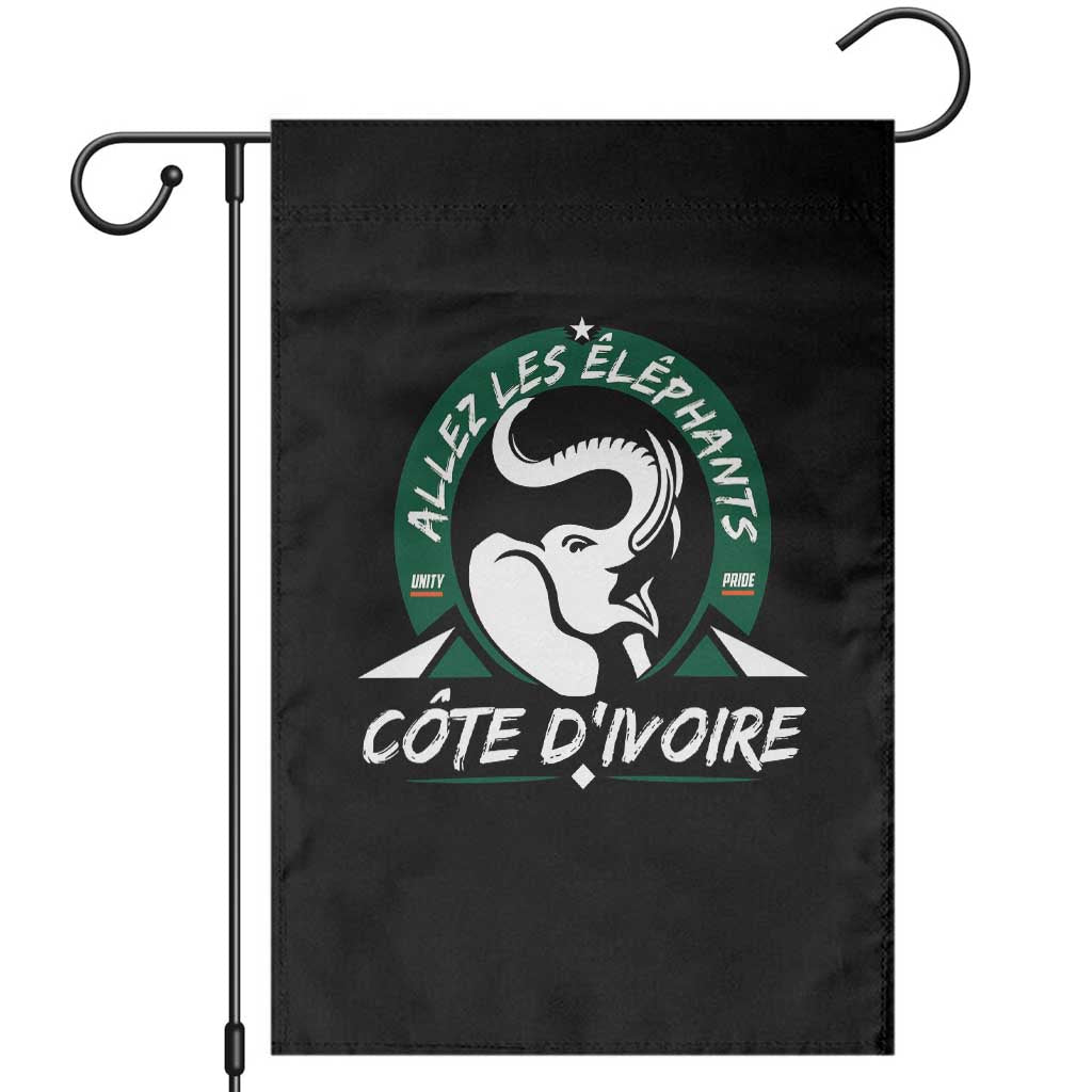 Allez Les Elephants Cote d'Ivoire Soccer Fan Garden Flag Ivory Coast Pride Football Lovers TS02 Black Print Your Wear
