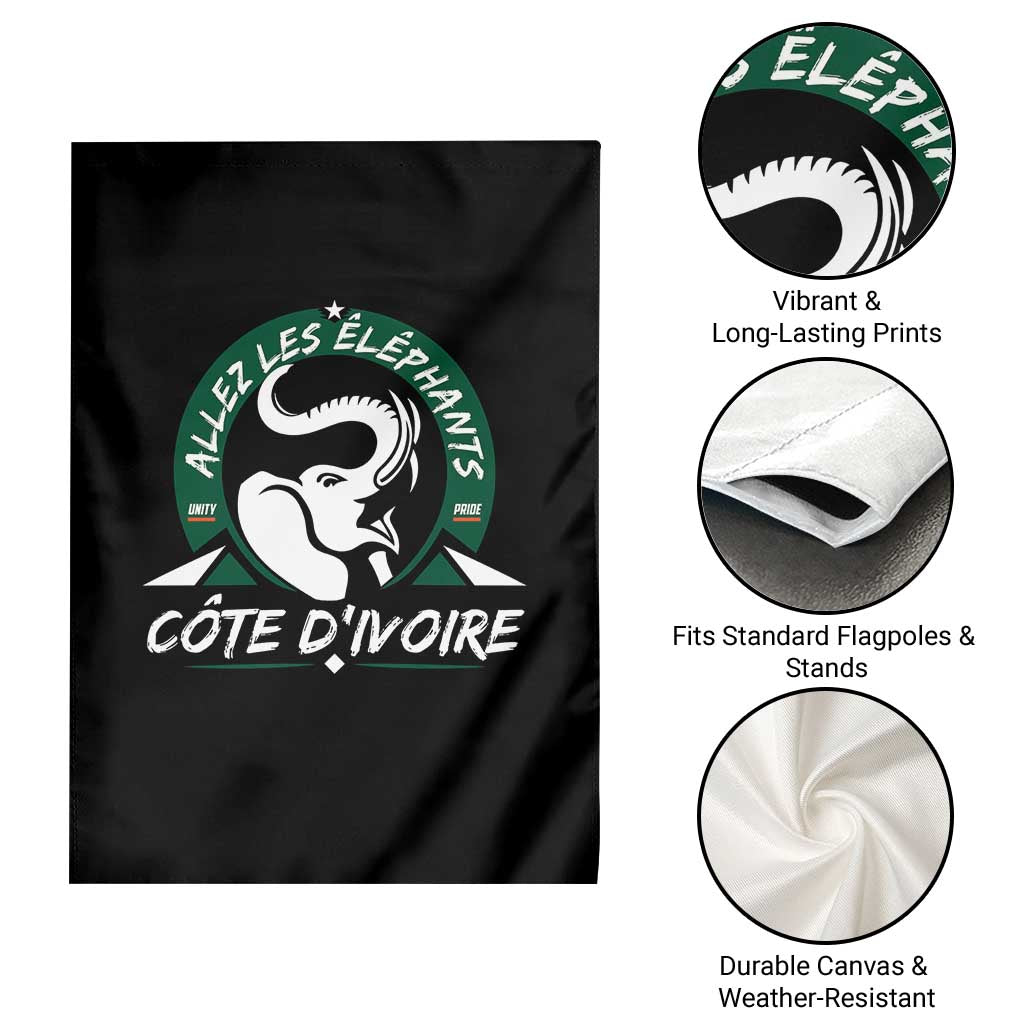 Allez Les Elephants Cote d'Ivoire Soccer Fan Garden Flag Ivory Coast Pride Football Lovers