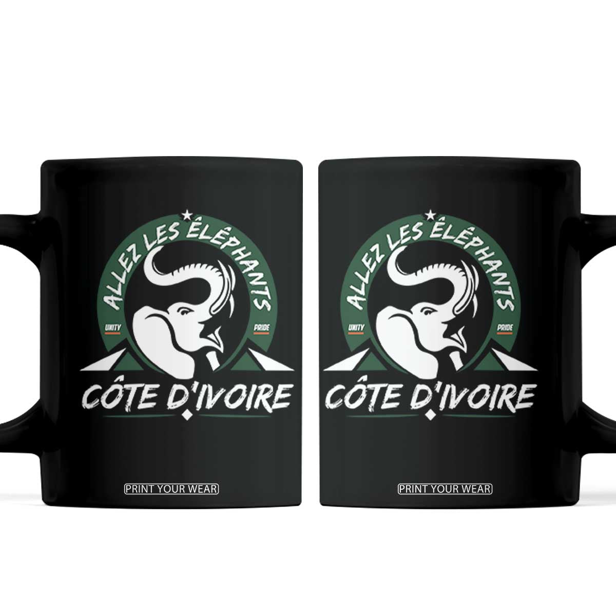 Allez Les Elephants Cote d'Ivoire Soccer Fan Coffee Mug Ivory Coast Pride Football Lovers
