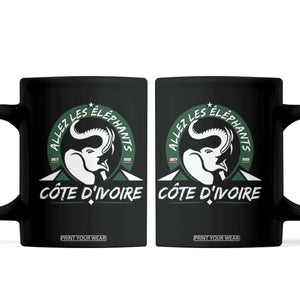 Allez Les Elephants Cote d'Ivoire Soccer Fan Coffee Mug Ivory Coast Pride Football Lovers