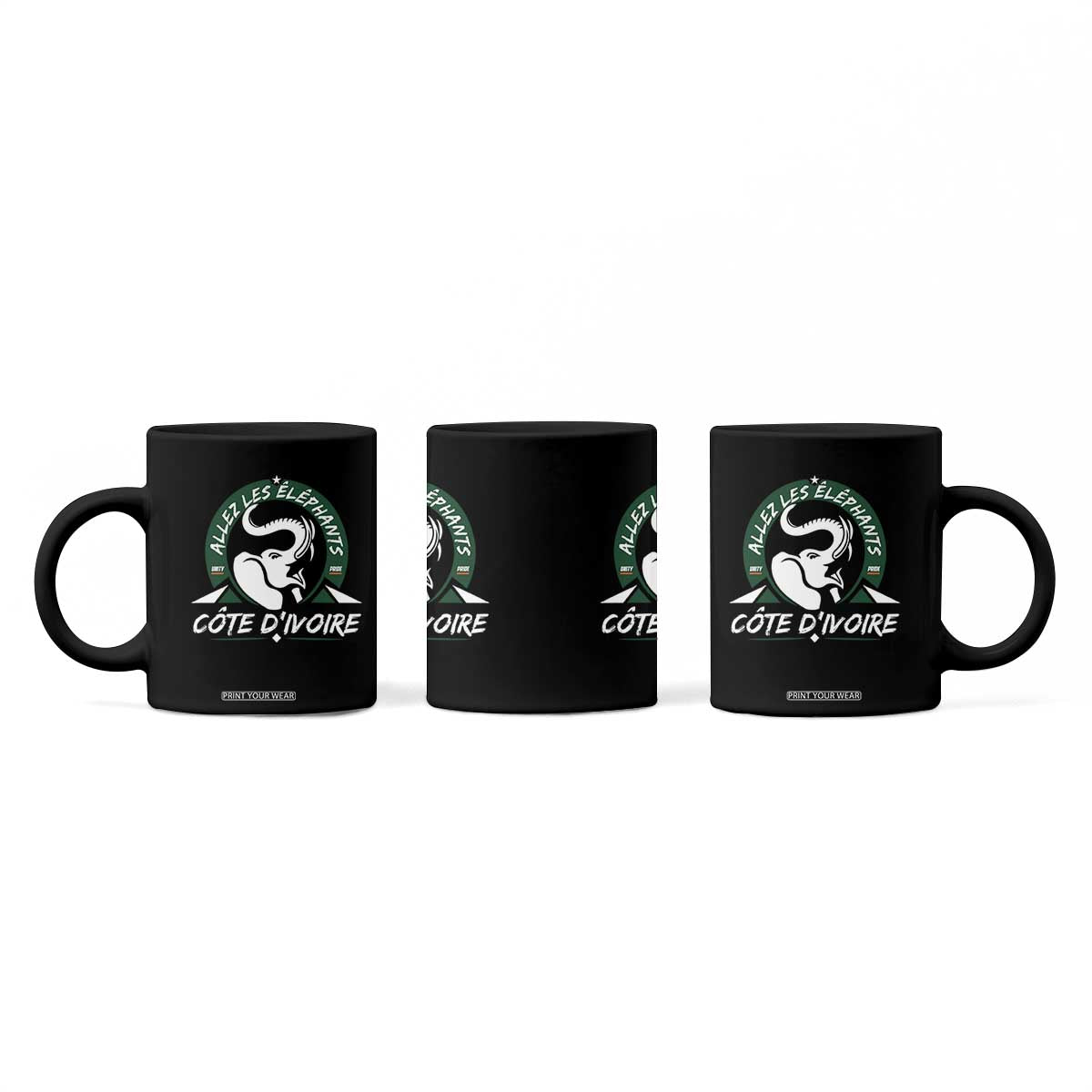 Allez Les Elephants Cote d'Ivoire Soccer Fan Coffee Mug Ivory Coast Pride Football Lovers