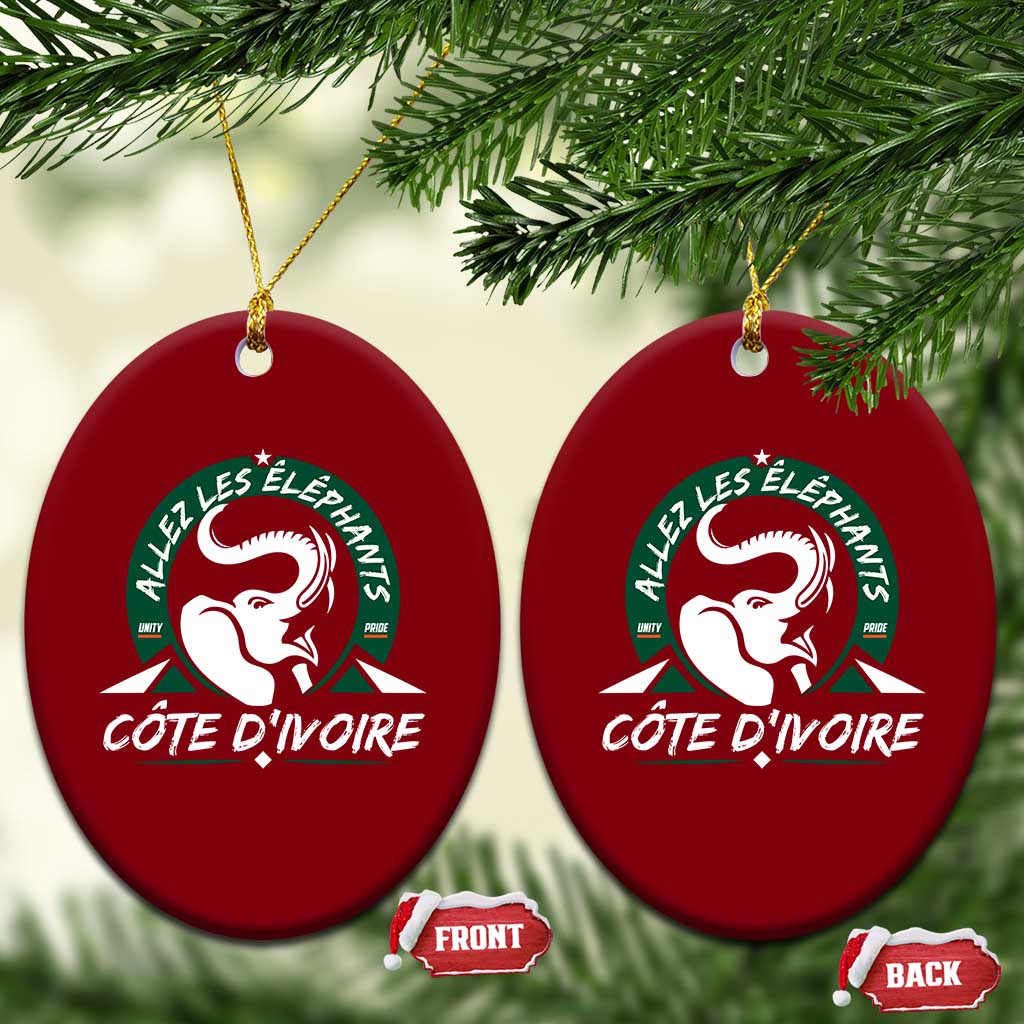 Allez Les Elephants Cote d'Ivoire Soccer Fan Ceramic Ornament Ivory Coast Pride Football Lovers