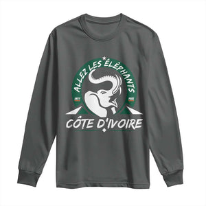 Allez Les Elephants Cote d'Ivoire Soccer Fan Long Sleeve Shirt Ivory Coast Pride Football Lovers