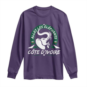 Allez Les Elephants Cote d'Ivoire Soccer Fan Long Sleeve Shirt Ivory Coast Pride Football Lovers