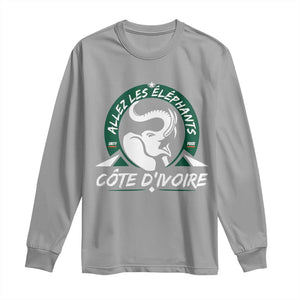 Allez Les Elephants Cote d'Ivoire Soccer Fan Long Sleeve Shirt Ivory Coast Pride Football Lovers