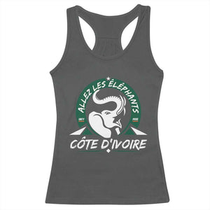 Allez Les Elephants Cote d'Ivoire Soccer Fan Racerback Tank Top Ivory Coast Pride Football Lovers