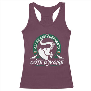 Allez Les Elephants Cote d'Ivoire Soccer Fan Racerback Tank Top Ivory Coast Pride Football Lovers