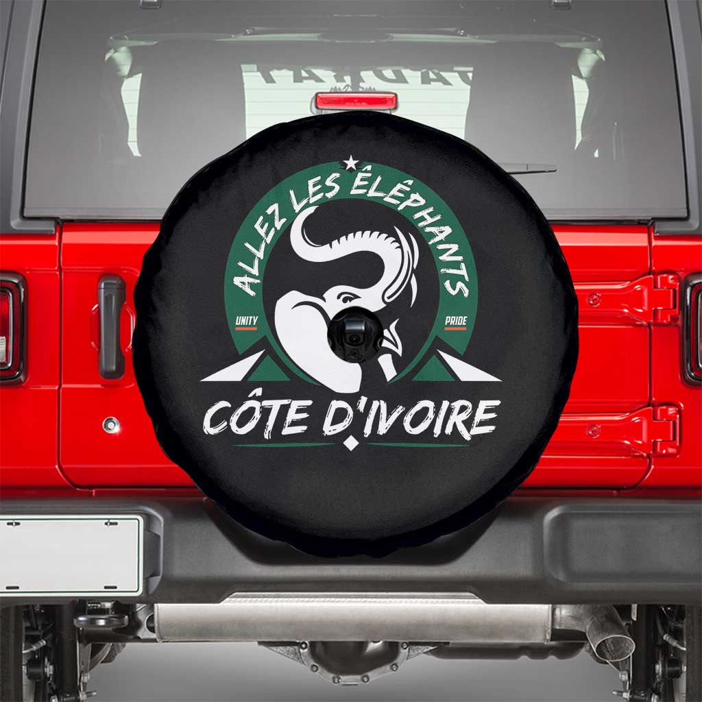Allez Les Elephants Cote d'Ivoire Soccer Fan Spare Tire Cover Ivory Coast Pride Football Lovers