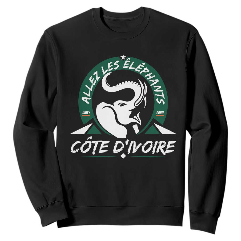 Allez Les Elephants Cote d'Ivoire Soccer Fan Sweatshirt Ivory Coast Pride Football Lovers