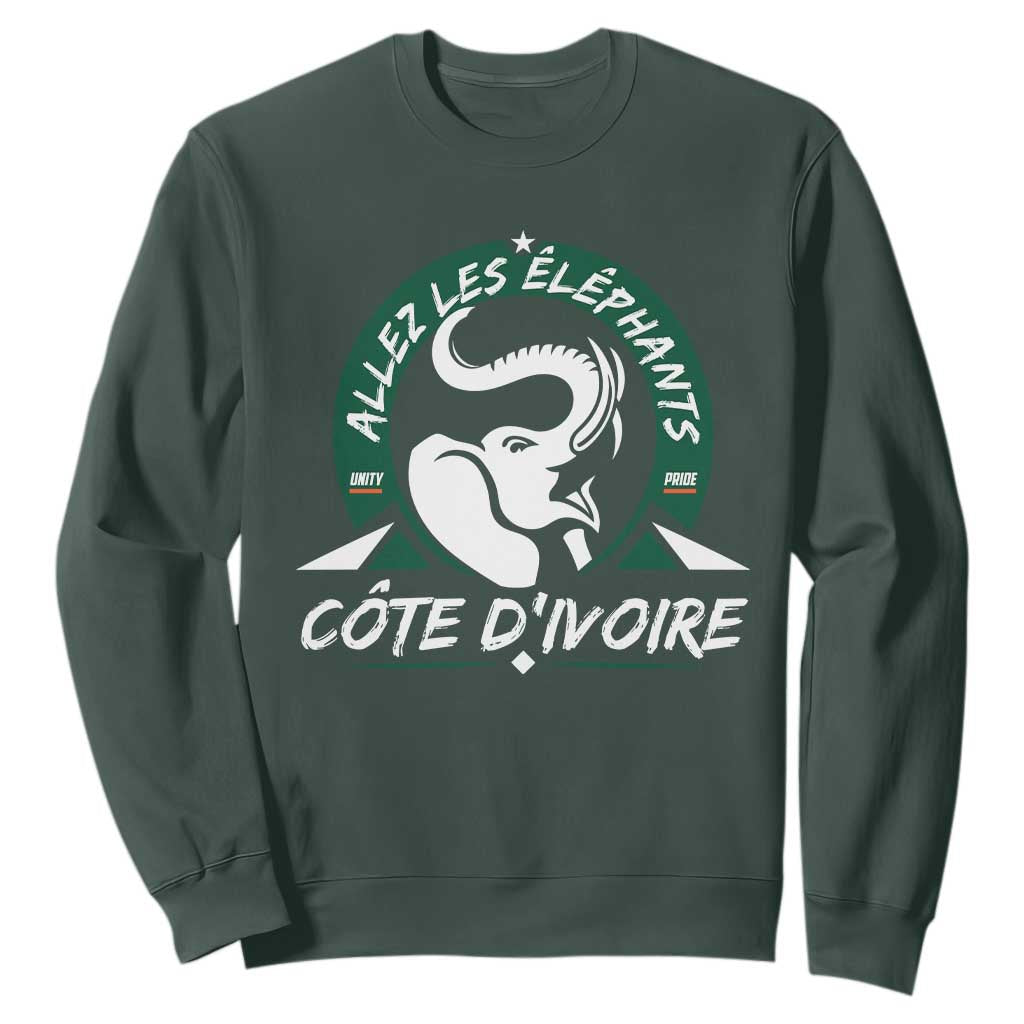 Allez Les Elephants Cote d'Ivoire Soccer Fan Sweatshirt Ivory Coast Pride Football Lovers