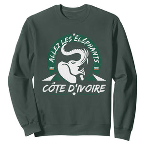 Allez Les Elephants Cote d'Ivoire Soccer Fan Sweatshirt Ivory Coast Pride Football Lovers